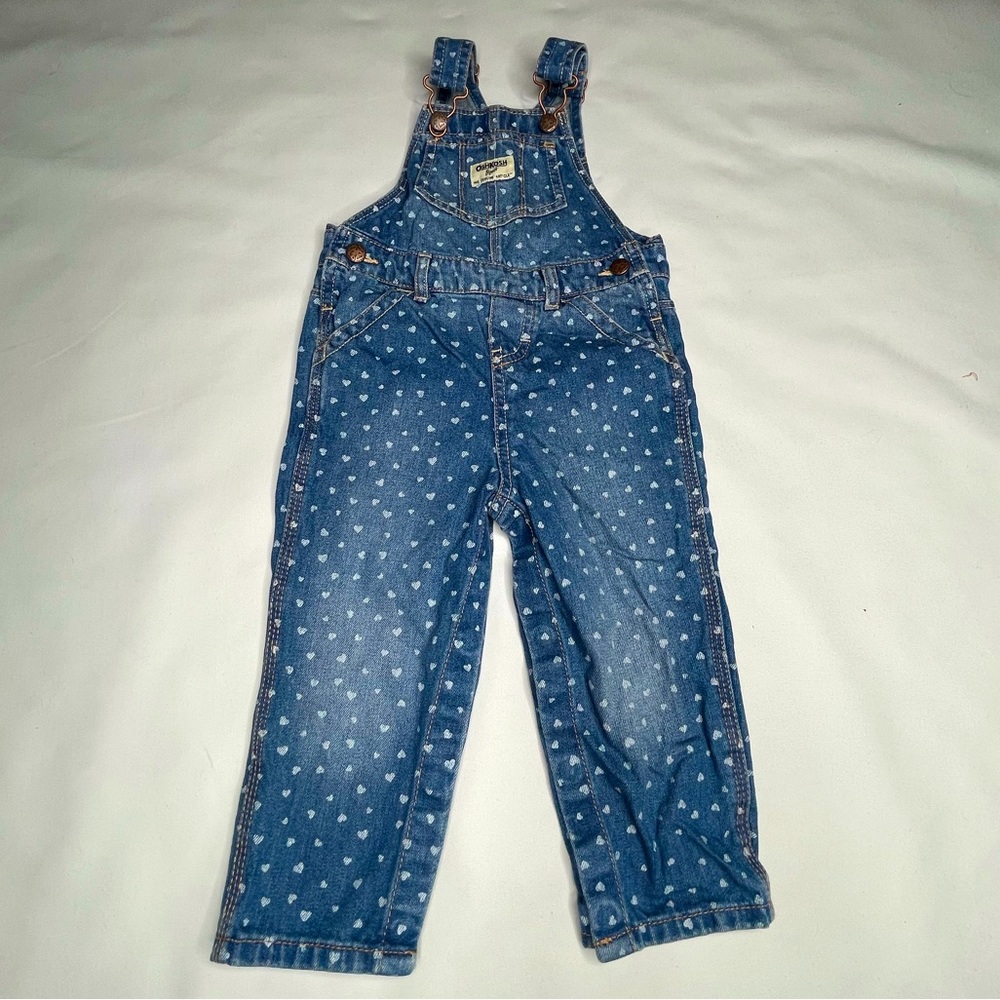 OshKosh B’gosh Heart Denim Overalls